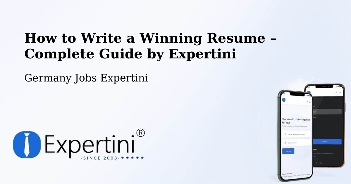 Resume Writing Guide for Job Seekers – Bühl - Bühl, Germany Jobs Expertini